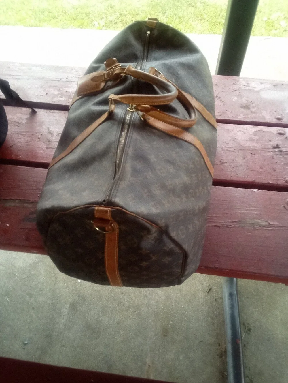 Louis Vuitton Monogram Canvas Duffel in Brown and Tan